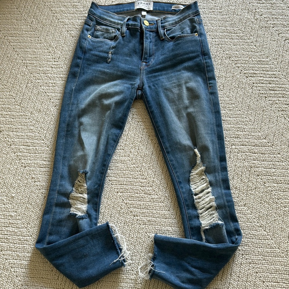 Frame Le Skinny de Jeanne Crop Jeans